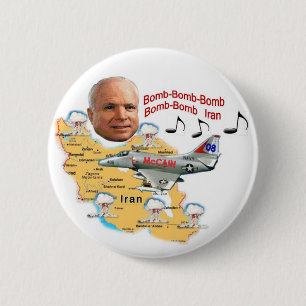 McCain bombarderar Iran knäppas Knapp