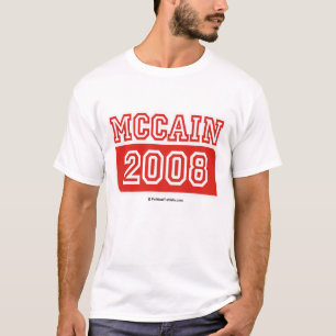 McCain för president/den John McCain T-tröja/Joh Tröja