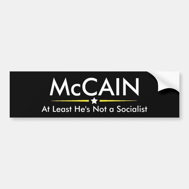 McCain för presidentbildekal Bildekal (Framsidan)