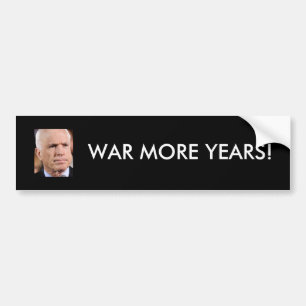 McCain: Kriga mer år! Bildekal