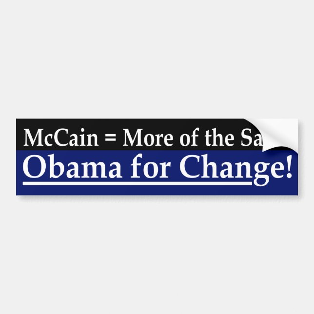McCain = mer av den samma bildekalet Bildekal (Framsidan)