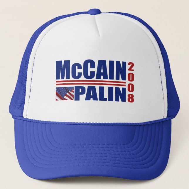 McCain Palin2008 hattar Truckerkeps (Framsida)
