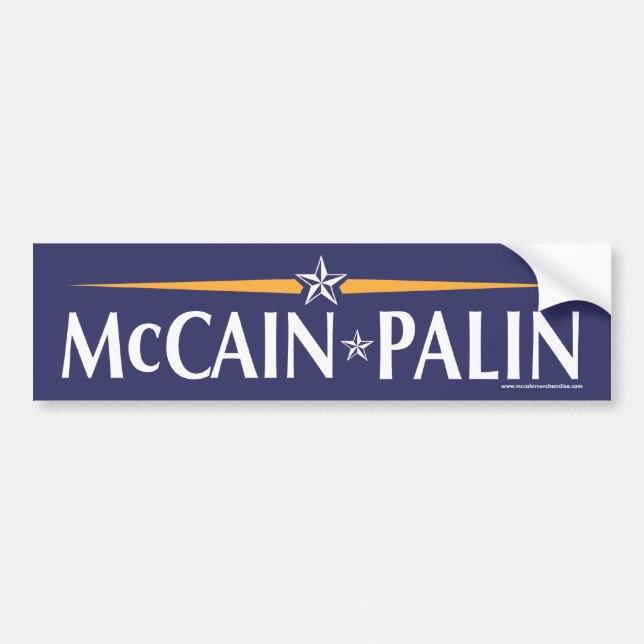 McCain-Palin 08 Bildäckslapp Bildekal (Framsidan)