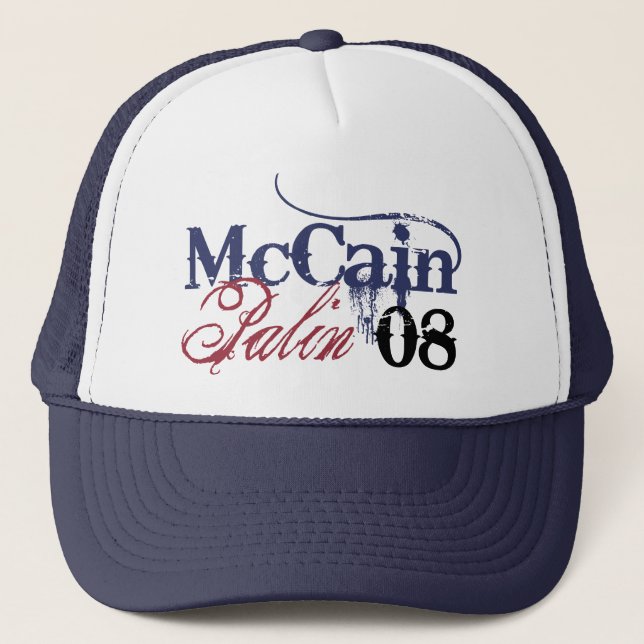 McCain Palin 08 hatt Keps (Framsida)