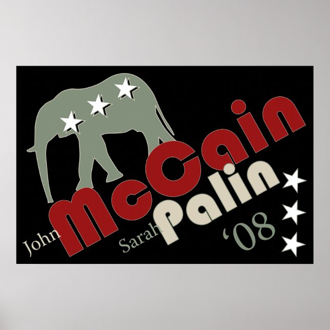 McCain Palin 08 Poster Banner (Framsidan)