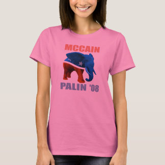 McCain Palin '08 tekniker. Långärmadkvinna skjorta T-shirt