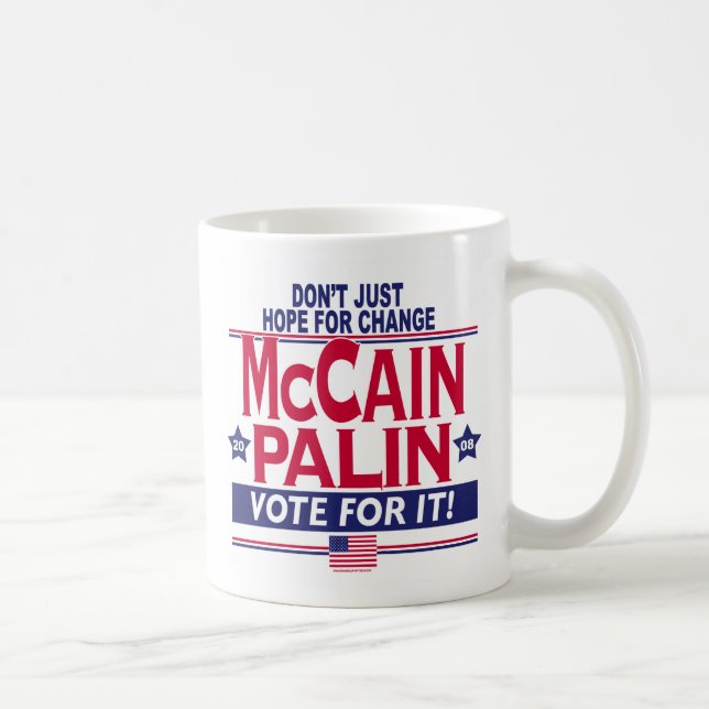 McCain Palin 2008 Kaffemugg (Höger)