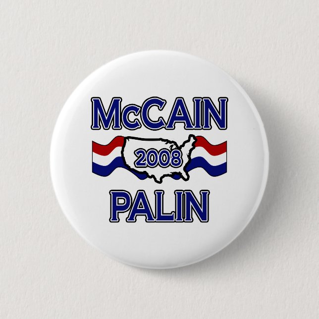 McCain Palin 2008 Knapp (Framsida)