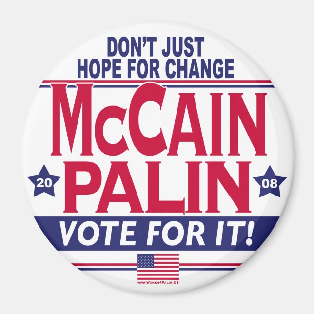 McCain Palin 2008 Magnet (Framsidan)