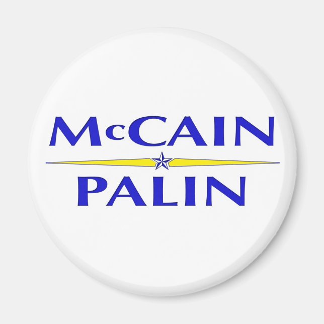 McCain Palin 2008 Presidentvalet Magnet (Framsidan)