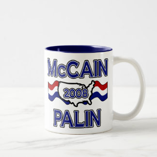 McCain Palin 2008 Två-Tonad Mugg