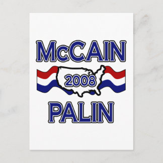 McCain Palin 2008 Vykort