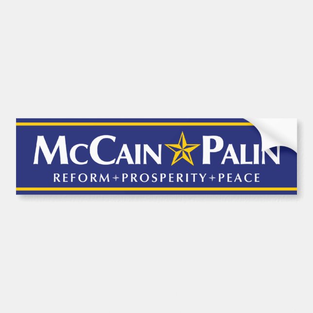 McCain-Palin bildekal (Framsidan)