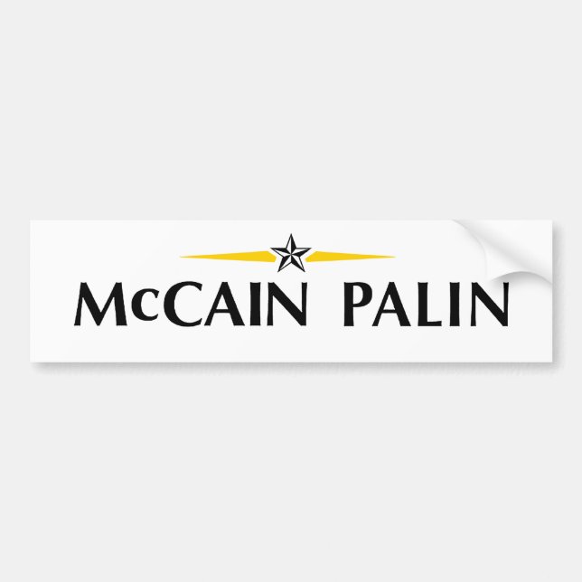 MCCAIN PALIN Bildekal (Framsidan)
