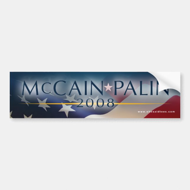 McCain Palin bildekal 2008 (Framsidan)