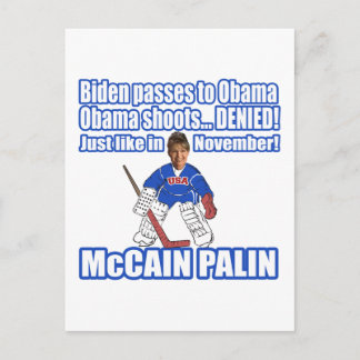 McCain Palin Denlied Vykort