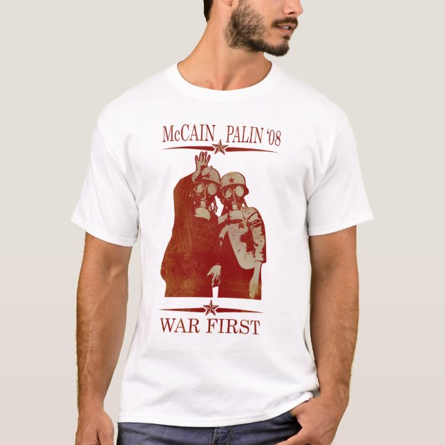 McCain Palin krig först T Shirt (Framsida)