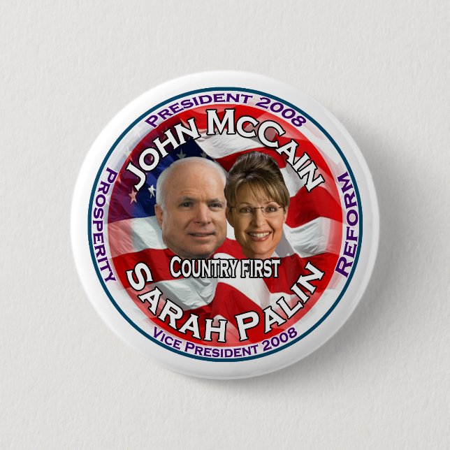 McCain Palin land först Knapp (Framsida)