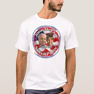 McCain Palin land först Tee