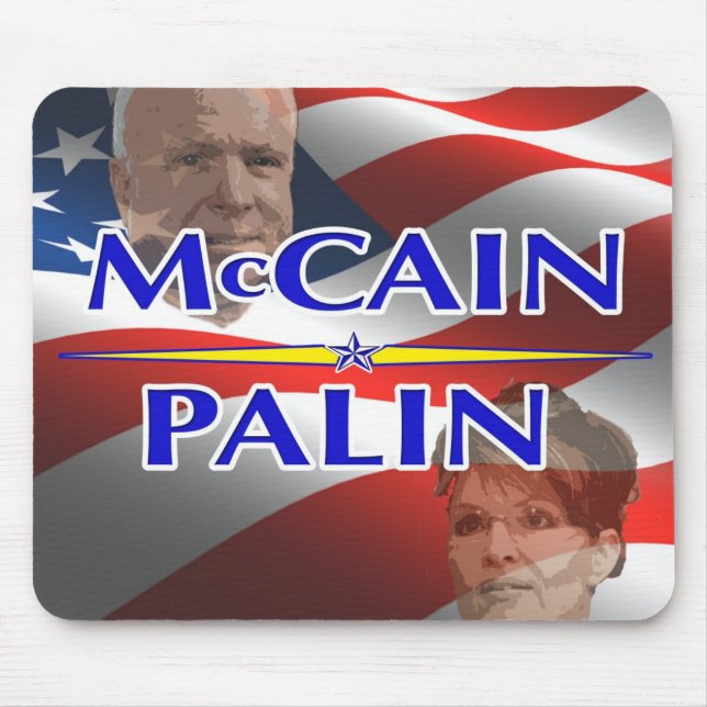 McCain Palin presidentval 2008 Mousepad Musmatta (Framsidan)