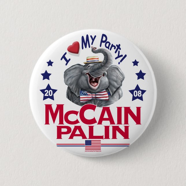 McCain Palin republikanelefant Knapp (Framsida)