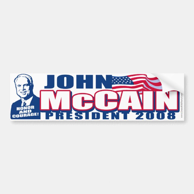 McCain presidentbildekal 2008 Bildekal (Framsidan)