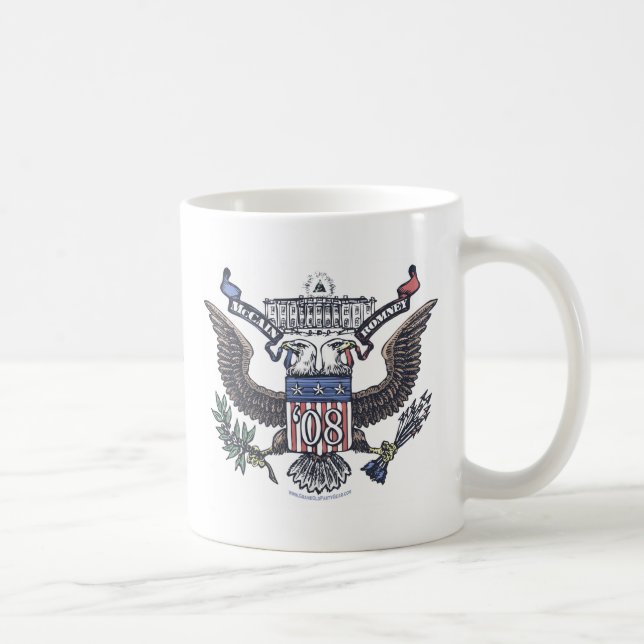 McCain Romney 2008 Kaffemugg (Höger)