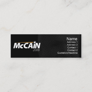 McCain - smala Mini Visitkort