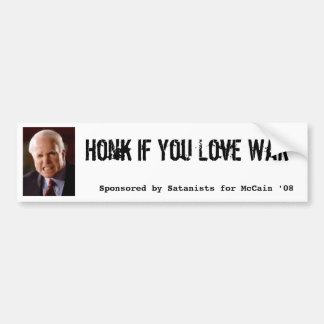 Mccain snattrande, om du älskar krig som sponsras bildekal