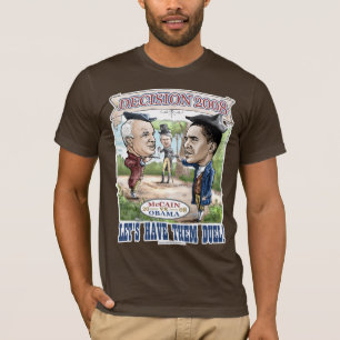 McCain vs den Obama duellen T Shirt