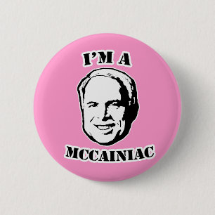 McCainiac Button Knapp