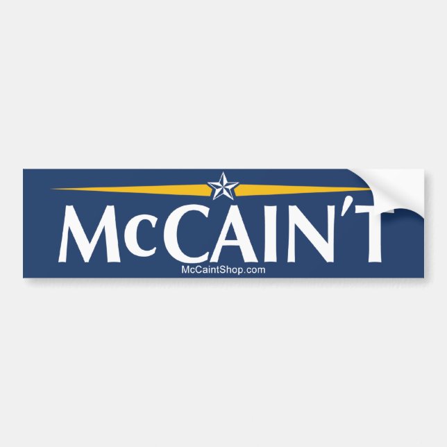 McCain't bildekal (Framsidan)
