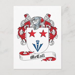 McCall-familjen Crest Vykort