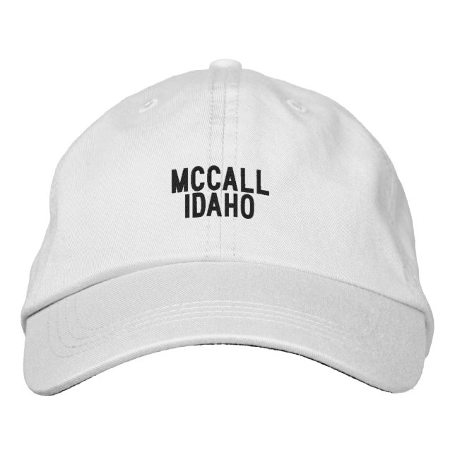 McCall Idaho mössa Broderad Keps (Framsida)