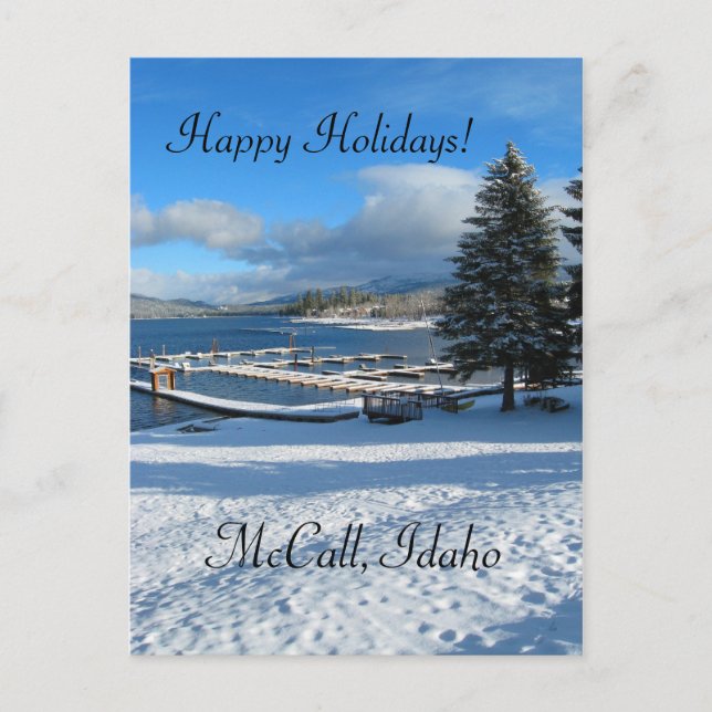 McCall, Idaho Semesterhälsningar Helg Vykort (Framsida)