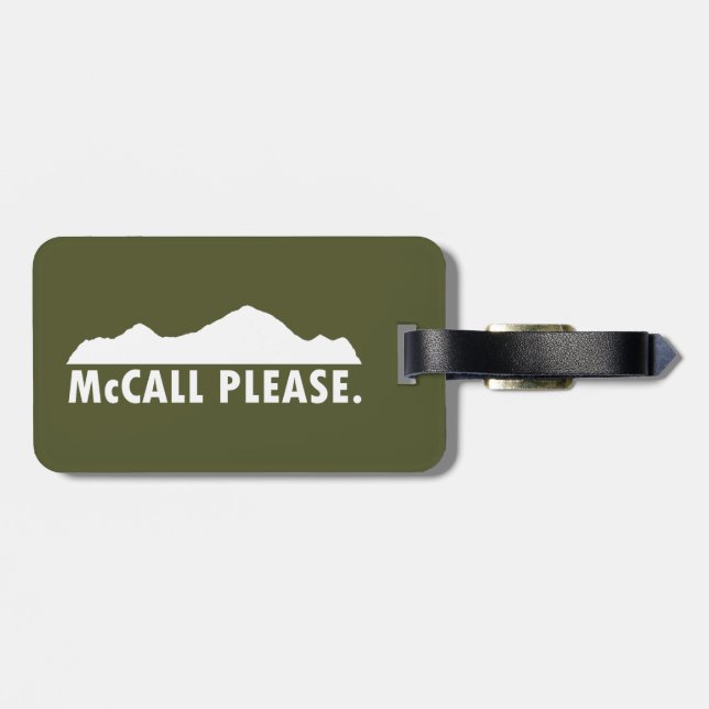 McCall Idaho Snälla Bagagebricka (Baksida Vågrät)