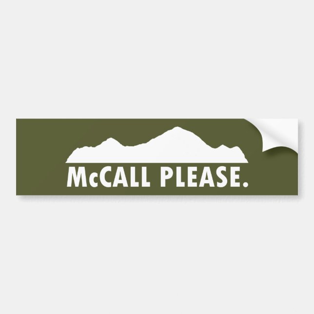 McCall Idaho Snälla Bildekal (Framsidan)