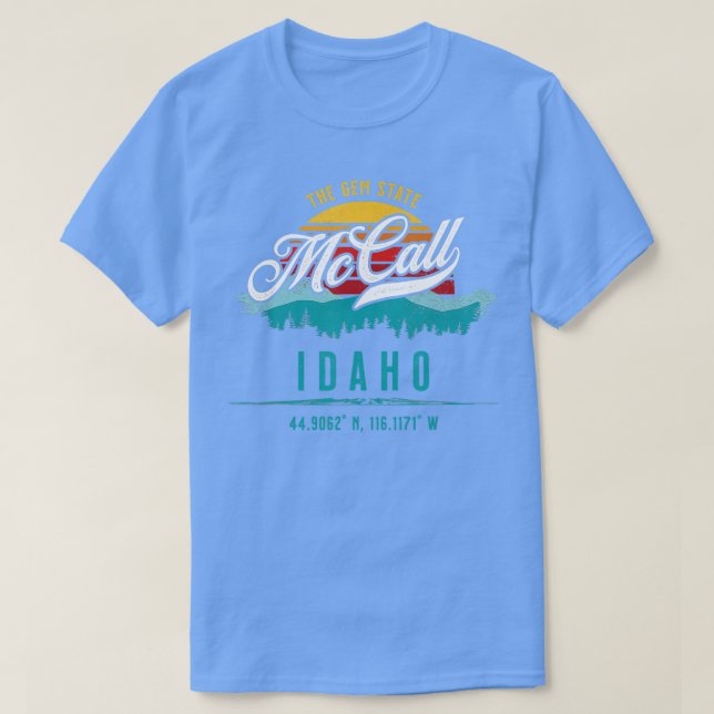 McCall Idaho Souvenir 1 T Shirt (Design framsida)
