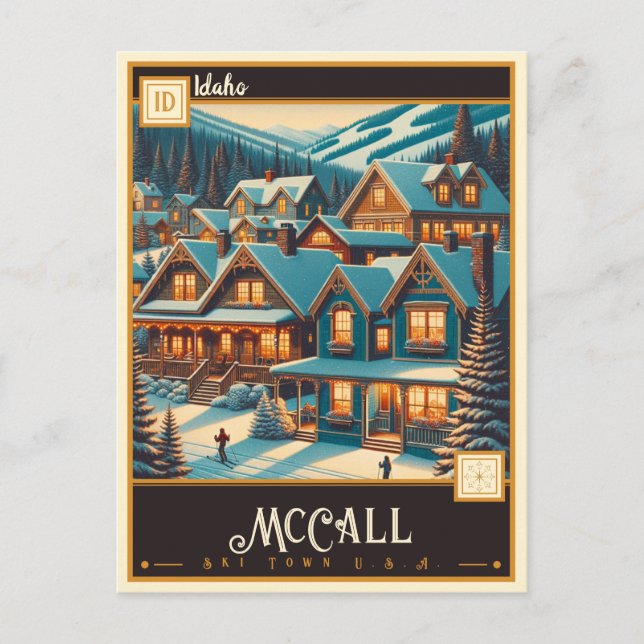 McCall, Idaho | VINTAGE Vykort (Framsida)