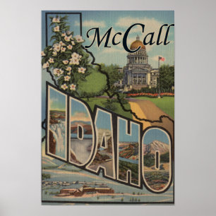 McCall IdahoLarge brev ScenesMcCall, legitimation Poster