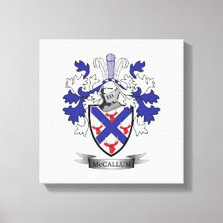 McCallum Family Crest Jackar av Arm Canvastryck