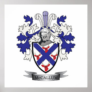 McCallum Family Crest Jackar av Arm Poster