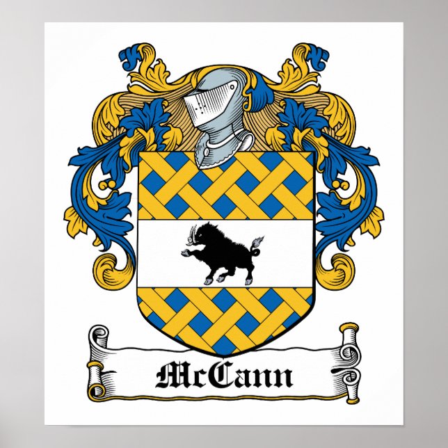 McCann Family Crest Poster (Framsidan)