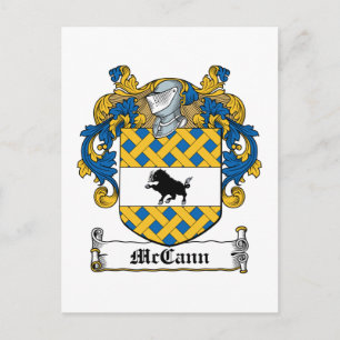 McCann Family Crest Vykort