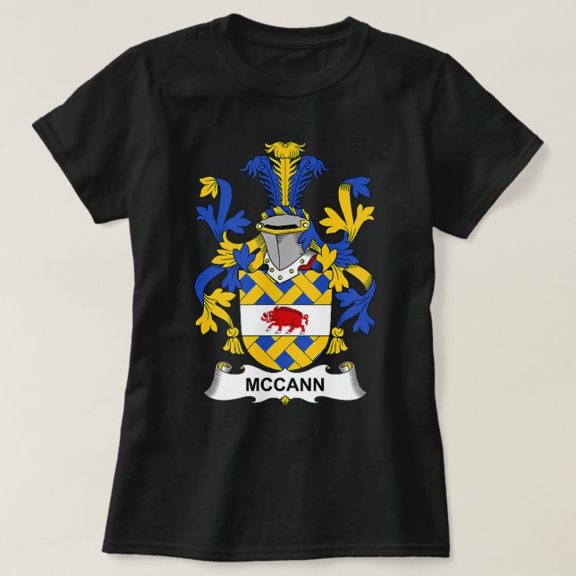 McCann Jackar om Arm Family Crest T Shirt (Design framsida)