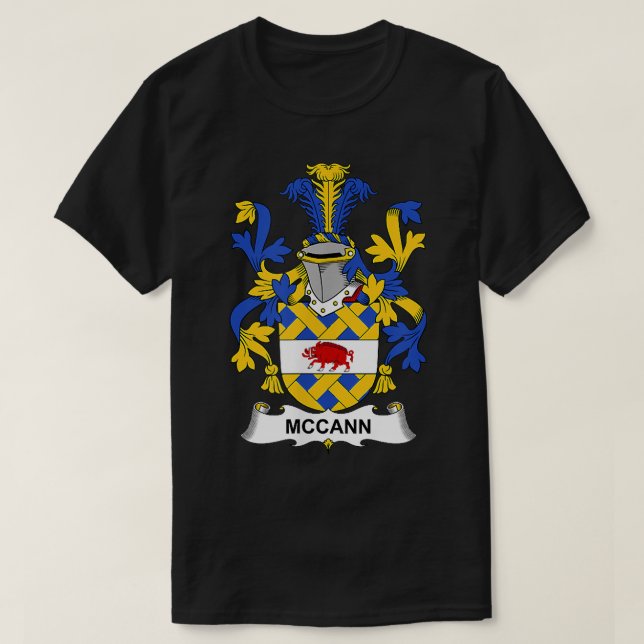 McCann Jackar om Arm Family Crest T Shirt (Design framsida)