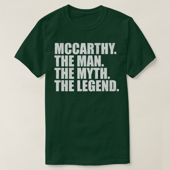 McCarthy Familj namn McCarthy Efternamn Mc T Shirt (Design framsida)