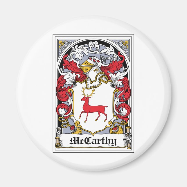 McCarthy Family Crest Magnet (Framsidan)