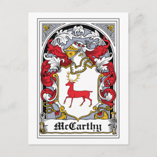 McCarthy Family Crest Vykort