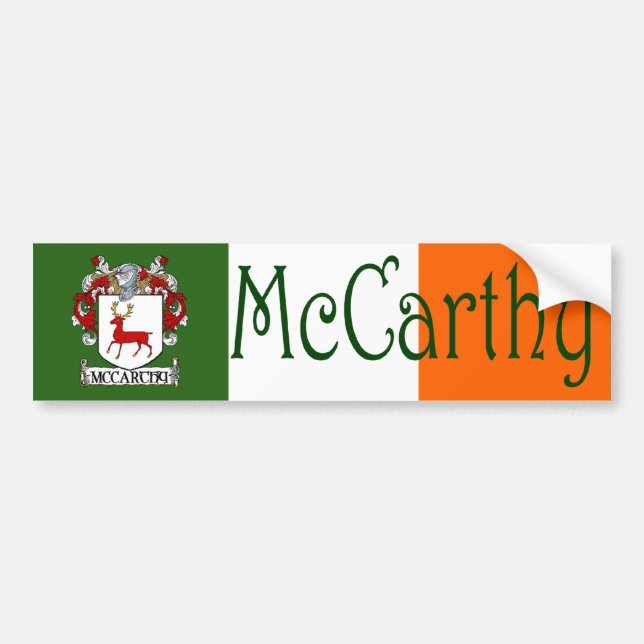 McCarthy Jackar av Arm Flagga Bumper Sticker Bildekal (Framsidan)